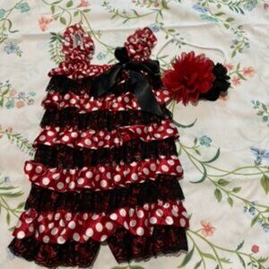 Satin and Lace Petti Romper